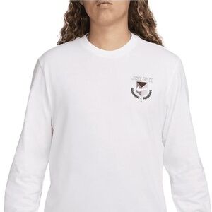 Nike Sportswear Men's Long-Sleeve T-Shirt (White, FZ5390-100) Size Large